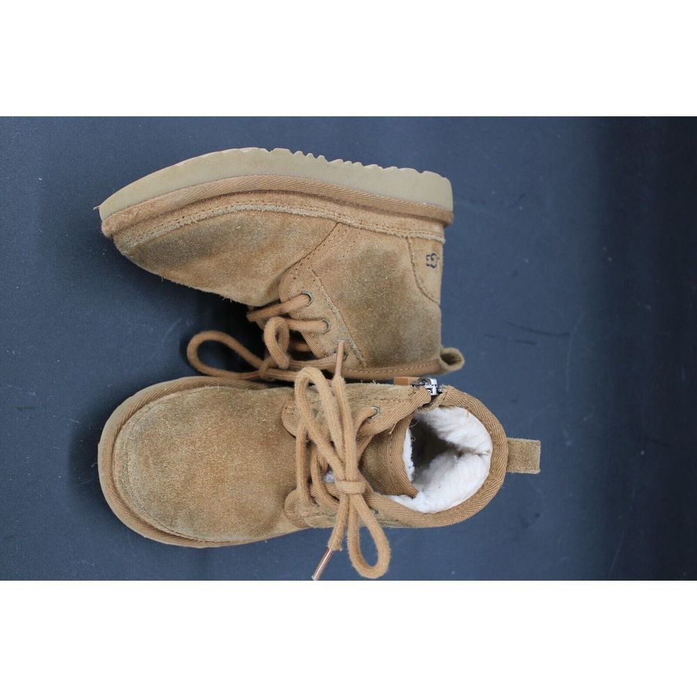 Ugg Neumel Ii Boots Chestnut Suede Zip Up Ankle Boots Toddler Size 9 1017320t